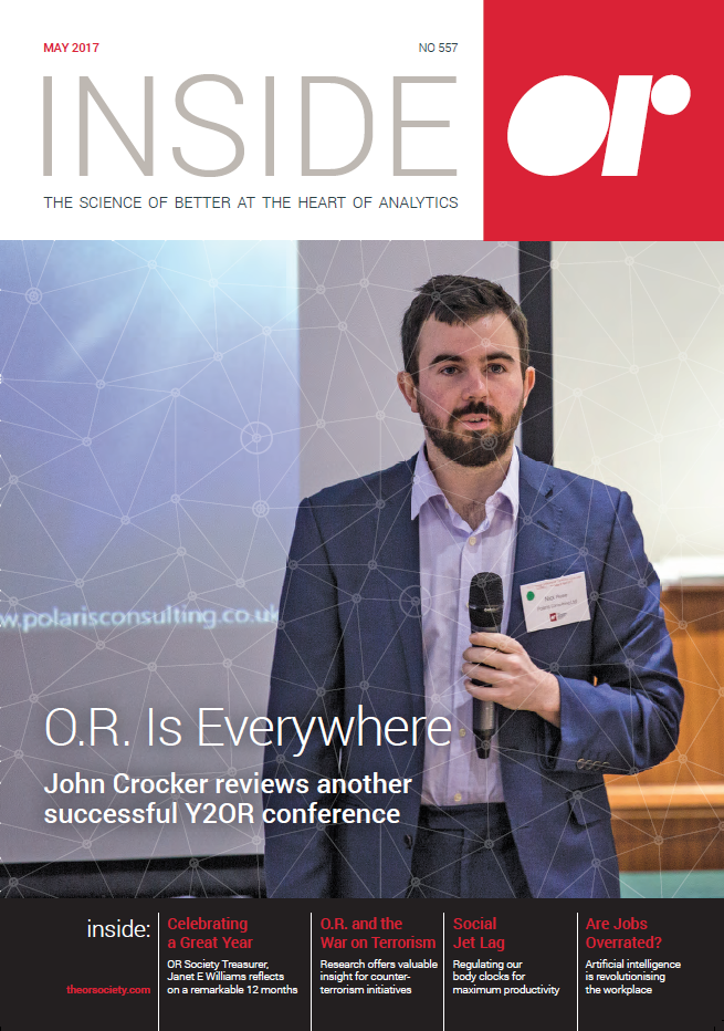 Front cover of Inside OR magazine May 2017