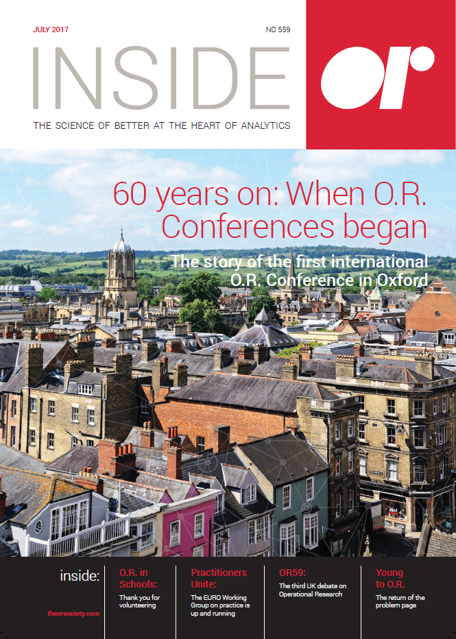 Front cover of Inside OR magazine July 2017